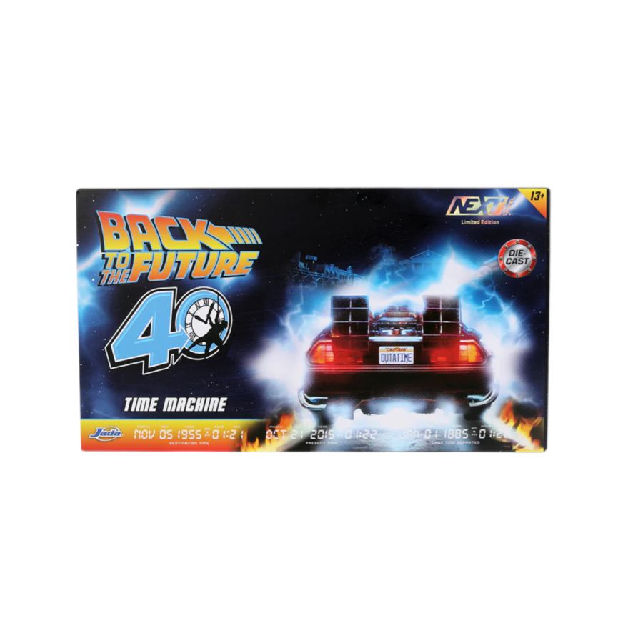 1:24 Back to the Future - DeLorean Time Machine - Chrome 40th Annivers