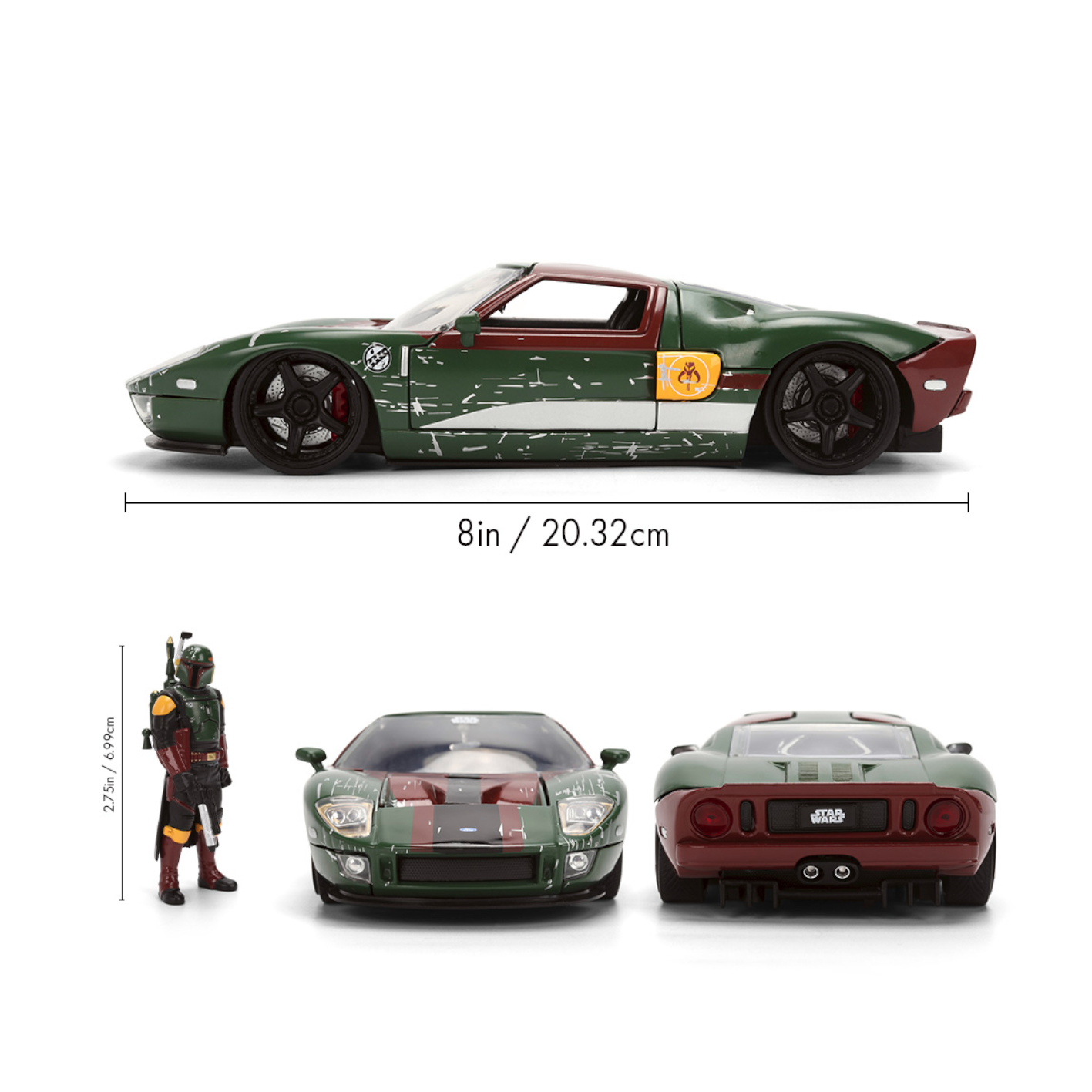1:24 Boba Fett w/2005 Ford GT -- JADA: Star Wars