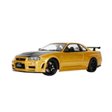 (Pre-Order) 1:18 Nissan Skyline GT-R (R34) Z-Tune -- Gold / Black -- JADA: Pink Slips