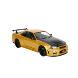 (Pre-Order) 1:18 Nissan Skyline GT-R (R34) Z-Tune -- Gold / Black -- JADA: Pink Slips