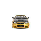 (Pre-Order) 1:18 Nissan Skyline GT-R (R34) Z-Tune -- Gold / Black -- JADA: Pink Slips