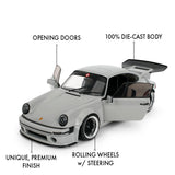 (Pre-Order) 1:18 Porsche 964 KSR -- Nardo Grey -- JADA: Pink Slips