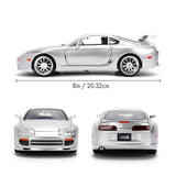 (Pre-Order) 1:24 1995 Toyota Supra -- Silver -- JADA: JDM Tuners