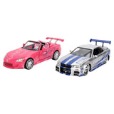 (Pre-Order) 1:24 Brian R34 Skyline / Suki Honda S2000 -- Twin Pack -- JADA: Fast & Furious 25th