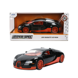 (Pre-Order) 1:24 Bugatti Veyron -- Black/Orange -- JADA: Hyperspec