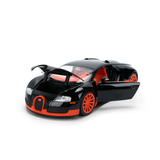 (Pre-Order) 1:24 Bugatti Veyron -- Black/Orange -- JADA: Hyperspec