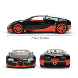 (Pre-Order) 1:24 Bugatti Veyron -- Black/Orange -- JADA: Hyperspec