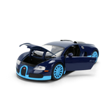 (Pre-Order) 1:24 Bugatti Veyron -- Black/Blue -- JADA: Hyperspec