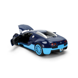 (Pre-Order) 1:24 Bugatti Veyron -- Black/Blue -- JADA: Hyperspec