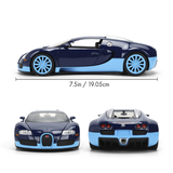 (Pre-Order) 1:24 Bugatti Veyron -- Black/Blue -- JADA: Hyperspec