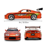 (Pre-Order) 1:24 Brian's Toyota Supra -- Orange - Candy Finish -- JADA: Fast & Furious 25th
