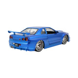 1:24 Brian's Nissan Skyline R34 GT-R -- Blue -- Fast & Furious JADA