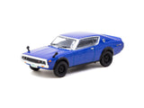 1:64 Nissan Skyline 2000GT-R (KPGC110) -- Blue -- Tarmac Works x J Collection