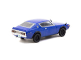 1:64 Nissan Skyline 2000GT-R (KPGC110) -- Blue -- Tarmac Works x J Collection