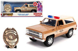 1:24 Hopper's 1980 Chevrolet K5 Blazer w/Police Badge -- Stranger Things JADA