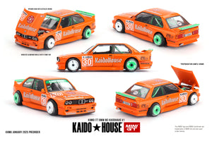 (Pre-Order) 1:64 BMW M3 (E30) Kaido Works V1 -- Orange -- KaidoHouse x Mini GT KHMG177