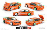 1:64 BMW M3 (E30) Kaido Works V1 -- Orange -- Kaido House x Mini GT KHMG177