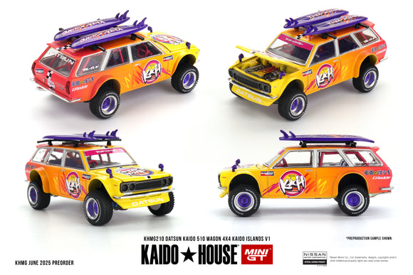 1:64 Datsun KAIDO 510 Wagon 4x4 -- Islands V1 -- Kaido House x Mini GT KHMG210