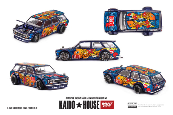 Pre-Order) 1:64 Datsun KAIDO 510 Wagon KOI WAGON V1 -- Kaido House x