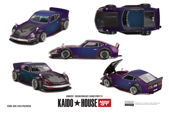 1:64 Datsun 510 Street -- Tanto V2 (Blue) -- Kaido House x Mini GT KHM