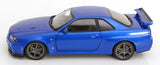 (Pre-Order) 1:12 Nissan R34 Skyline GT-R V-Spec II -- Blue -- KK-Scale