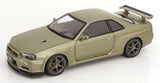 (Pre-Order) 1:12 Nissan R34 Skyline GT-R V-Spec Nur -- Millennium Jade -- KK-Scale