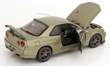 (Pre-Order) 1:12 Nissan R34 Skyline GT-R V-Spec Nur -- Millennium Jade -- KK-Scale