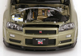(Pre-Order) 1:12 Nissan R34 Skyline GT-R V-Spec Nur -- Millennium Jade -- KK-Scale