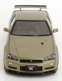 (Pre-Order) 1:12 Nissan R34 Skyline GT-R V-Spec Nur -- Millennium Jade w/Gold BBS Wheels -- KK-Scale