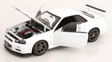 (Pre-Order) 1:12 Nissan R34 Skyline GT-R V-Spec II -- White -- KK-Scale