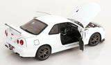 (Pre-Order) 1:12 Nissan R34 Skyline GT-R V-Spec II -- White -- KK-Scale