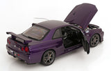 (Pre-Order) 1:12 Nissan R34 Skyline GT-R V-Spec II -- Midnight Purple -- KK-Scale