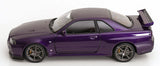 (Pre-Order) 1:12 Nissan R34 Skyline GT-R V-Spec II -- Midnight Purple -- KK-Scale