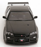 (Pre-Order) 1:12 Nissan R34 Skyline GT-R V-Spec II -- Black -- KK-Scale