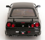 (Pre-Order) 1:12 Nissan R34 Skyline GT-R V-Spec II -- Black w/Gold BBS Wheels -- KK-Scale