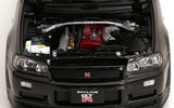 (Pre-Order) 1:12 Nissan R34 Skyline GT-R V-Spec II -- Black w/Gold BBS Wheels -- KK-Scale