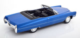 1:18 1967 Cadillac DeVille Convertible -- Blue Metallic -- KK-Scale