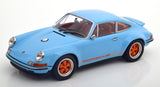 1:18 Porsche 911 Coupe by Singer -- Blue w/Orange Stripes -- KK-Scale