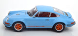 1:18 Porsche 911 Coupe by Singer -- Blue w/Orange Stripes -- KK-Scale