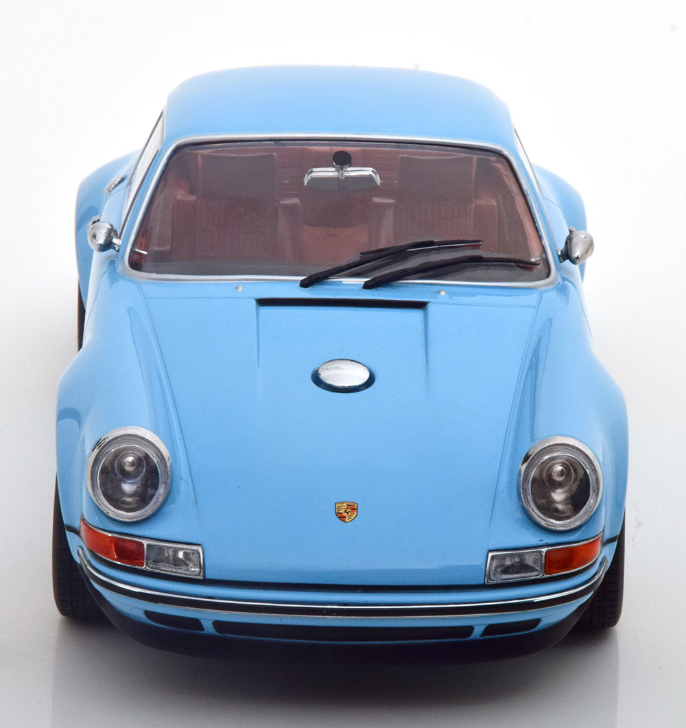 Porsche 911 Coupé Singer 1/18 Par KK-Scale – Bleu, Modèle Statique Métal