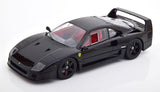 1:18 1987 Ferrari F40 LM Lightweight -- Black w/Red Interior -- KK-Scale
