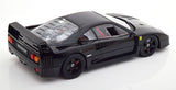 1:18 1987 Ferrari F40 LM Lightweight -- Black w/Red Interior -- KK-Scale
