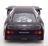 1:18 1987 Ferrari F40 LM Lightweight -- Black w/Red Interior -- KK-Scale