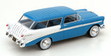 1:18 1956 Chevrolet Bel Air Nomad (Station Wagon) -- Blue/White -- KK-Scale