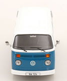 1:18 Volkswagen T2b Kombi Bus w/Fuchs Wheels 1972 -- Blue/White -- KK-Scale