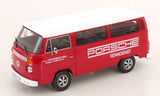 1:18 Volkswagen T2b Kombi Bus Delivery Van - Red/White Porsche Racing - KK-Scale