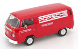 1:18 Volkswagen T2b Kombi Bus Delivery Van -- Red Porsche Racing -- KK-Scale