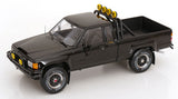 (Pre-Order) 1:18 1985 Toyota Hilux SR5 4x4 Xtra Cab -- Gloss Black -- KK-Scale