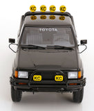 (Pre-Order) 1:18 1985 Toyota Hilux SR5 4x4 Xtra Cab -- Gloss Black -- KK-Scale