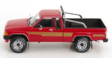 (Pre-Order) 1:18 1985 Toyota Hilux SR5 4x4 Xtra Cab -- Red Metallic -- KK-Scale
